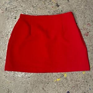 Abercrombie & Fitch Red Mini Skirt Size Small